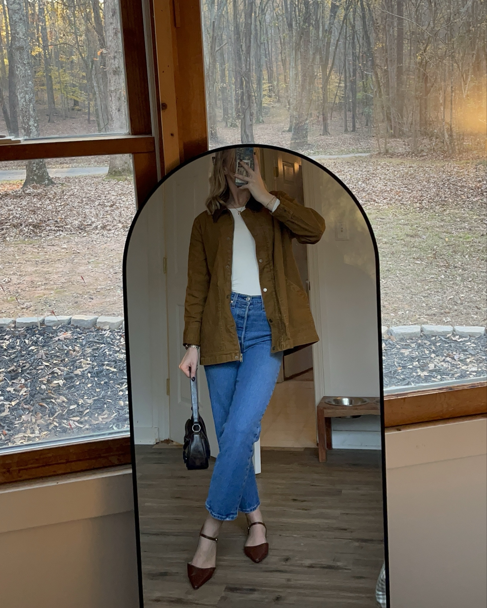 fall barn jacket & flats ootd🍂👜

#LTKStyleTip #LTKootd #LTKSeasonal