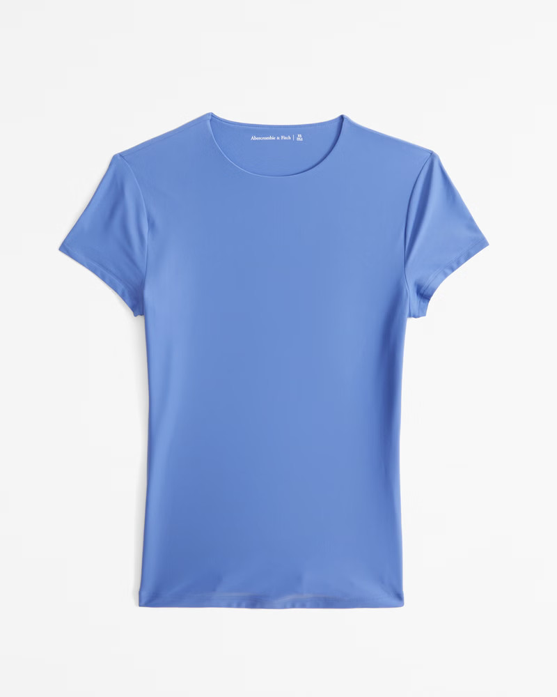 Soft Matte Seamless Tuckable Baby Tee | Abercrombie & Fitch (US)