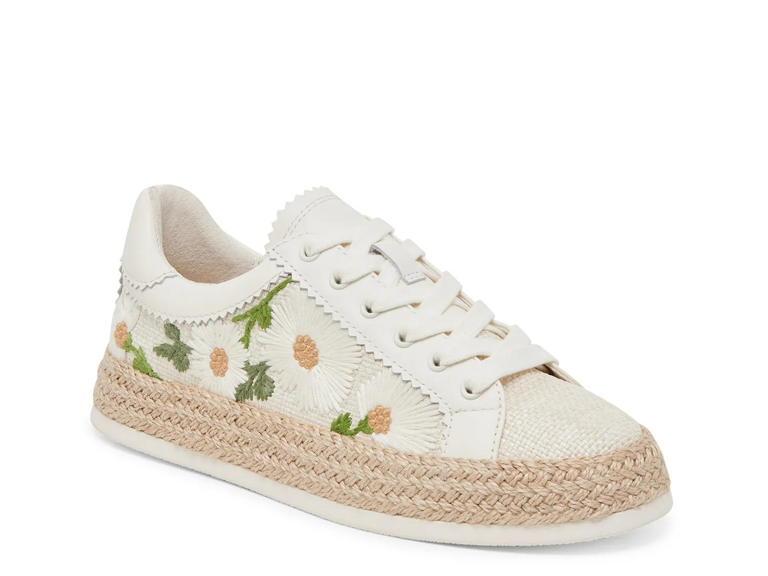Dolce Vita Azalia Oxford | Women's | White Floral Print | Size 9.5 | Sneakers | Espadrille | DSW