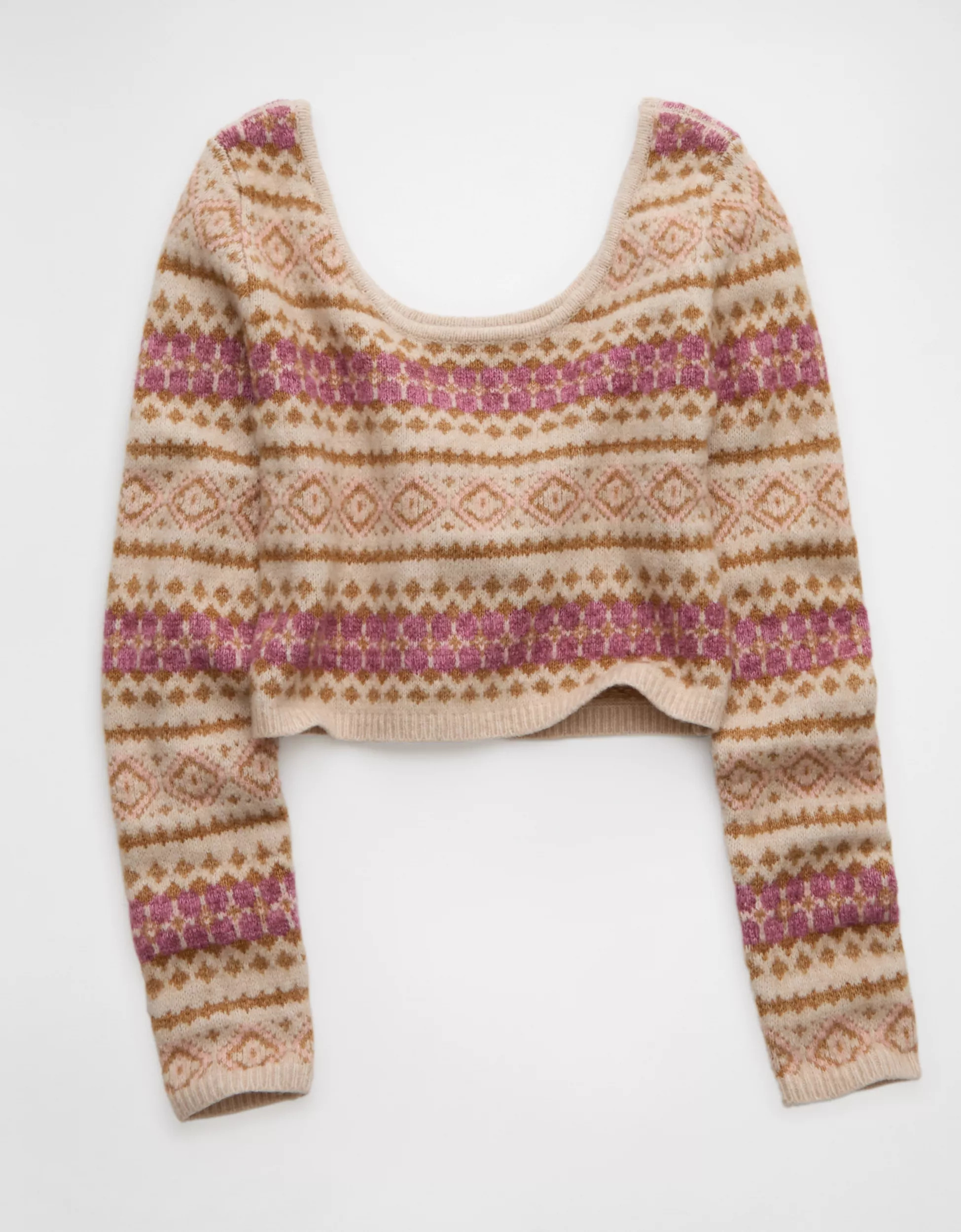 AE Whoa So Soft Cropped Scoop Neck Sweater | American Eagle Outfitters (US & CA)