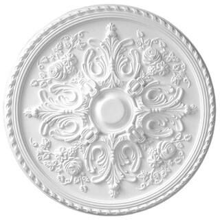 American Pro Decor 32-5/8 in. x 2 in. Floral Polyurethane Ceiling Medallion 5APD10235 - The Home ... | The Home Depot