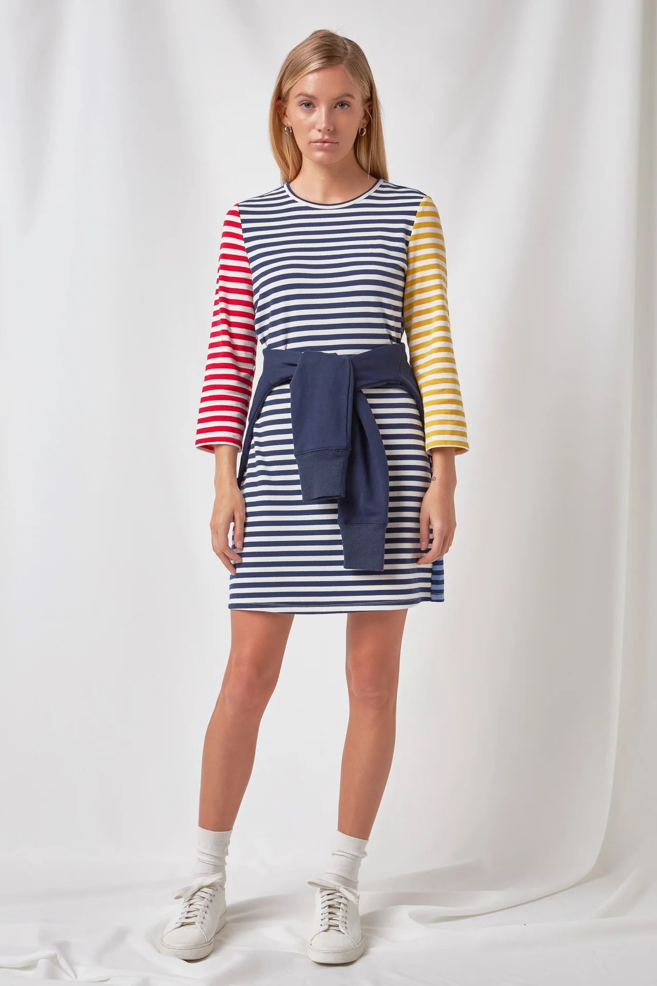 Striped Color Block Mini Dress | OBJECTRARE