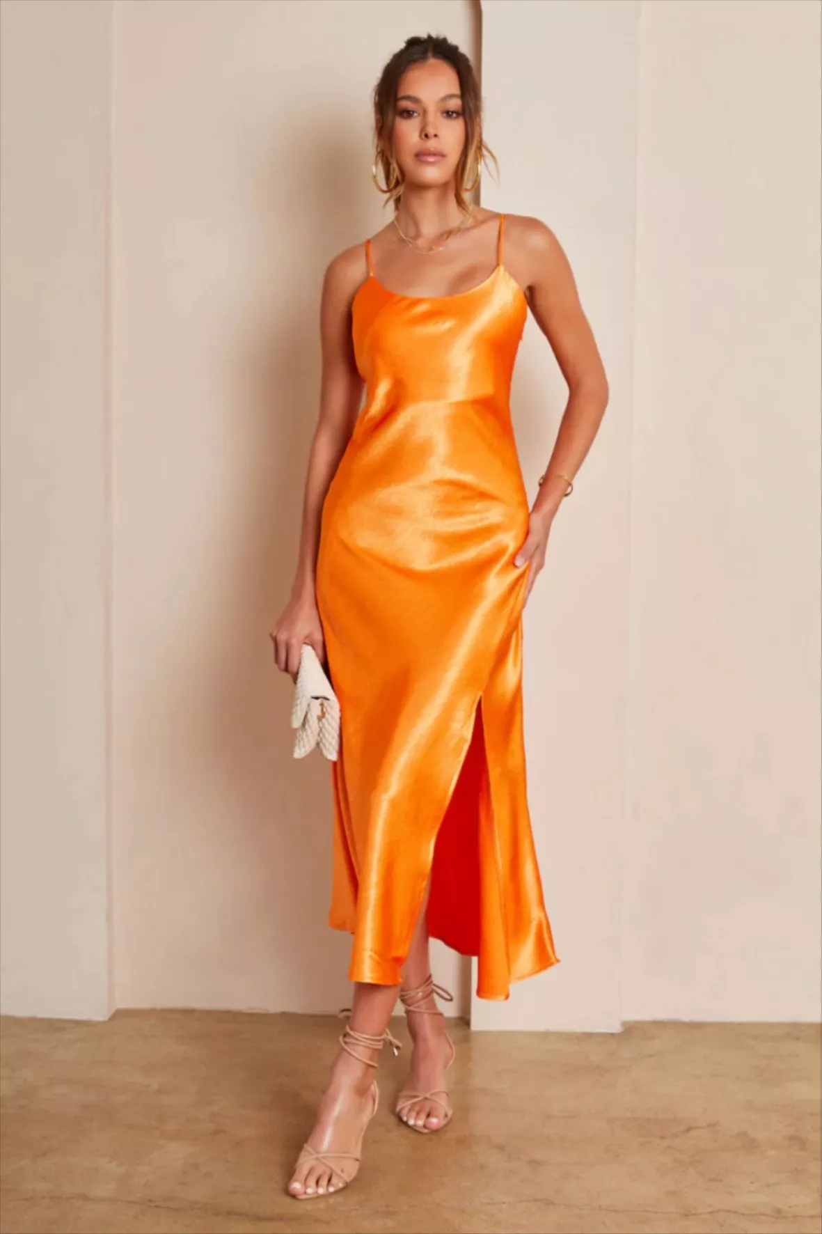 Date Day Dress - tangerine Tangerine