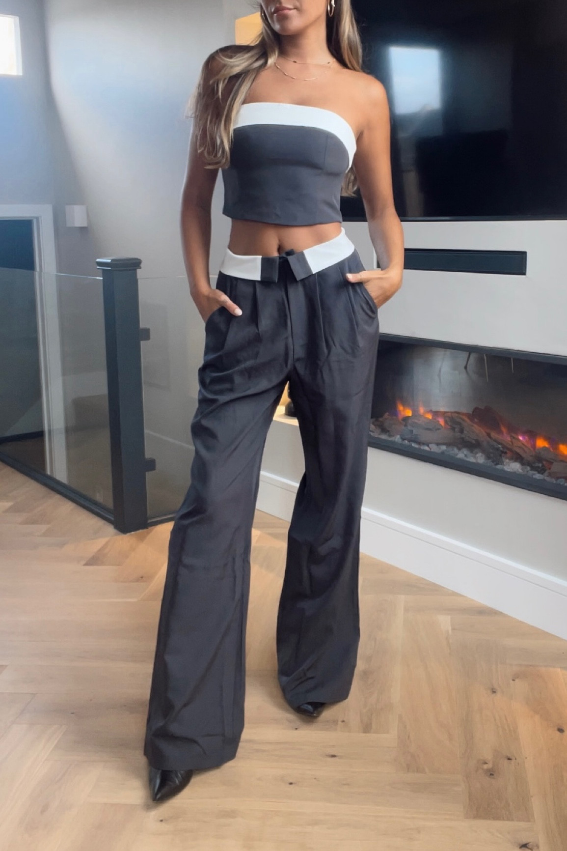 Grey Two Piece 