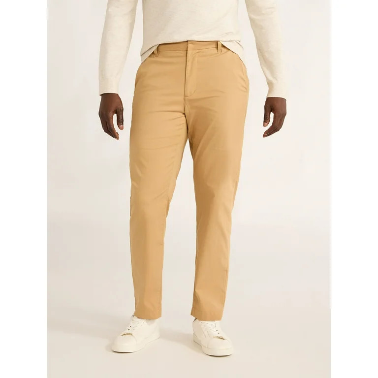 Free Assembly Men's Elastic Waist Commuter Pants, Sizes S-XXXL | Walmart (US)