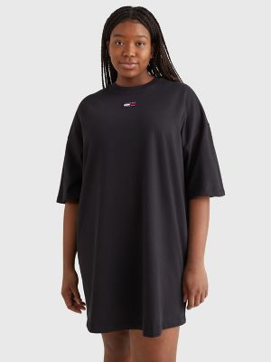 Tommy Hilfiger Women's Curve Badge Logo T-Shirt Dress Black - XXXL | Tommy Hilfiger (US)