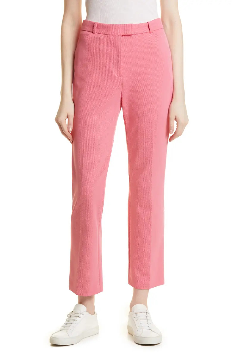 BOSS HUGO BOSS BOSS Tatiani Straight Leg Ankle Trousers | Nordstrom | Nordstrom