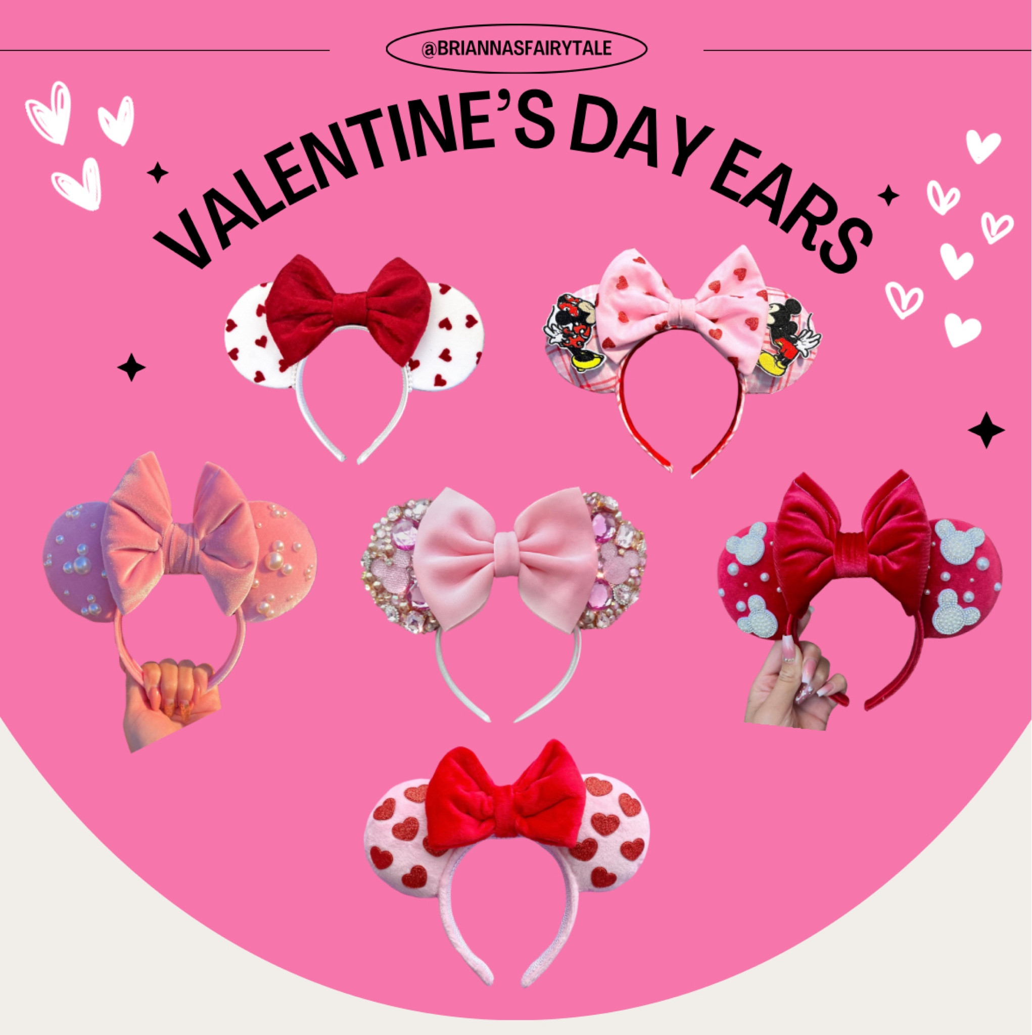 Some glam, sparkle and romantic ears for your next Disney trip! These are perfect for Valentine’s Day or Sweethearts Nite at Disneyland♥️ Also just really pretty ears to add to your collection for any Disneyland or Disney World trip!

#LTKSeasonal #LTKfindsunder100 #LTKfamily