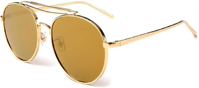 RUOVEXIE Fashion Sunglasses Men Cool Women Flat Top Lady Female Sun glasses Metal Frame | Amazon (US)