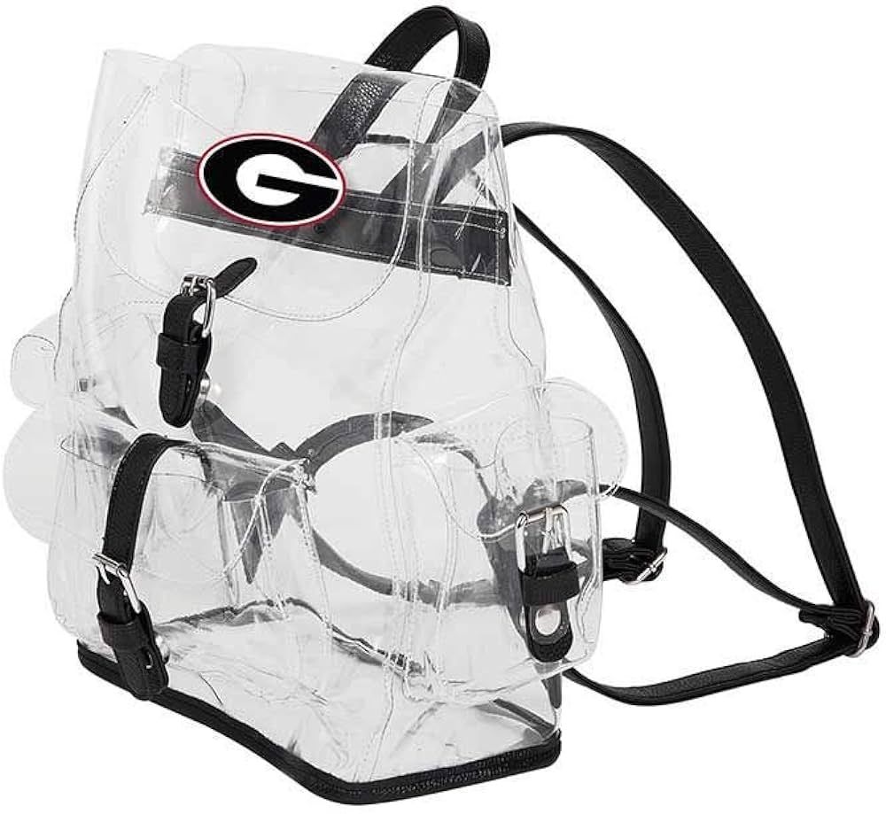 Georgia Bulldogs Lucia Clear Backpack, 12" x 4.5" x 9.75" | Amazon (US)
