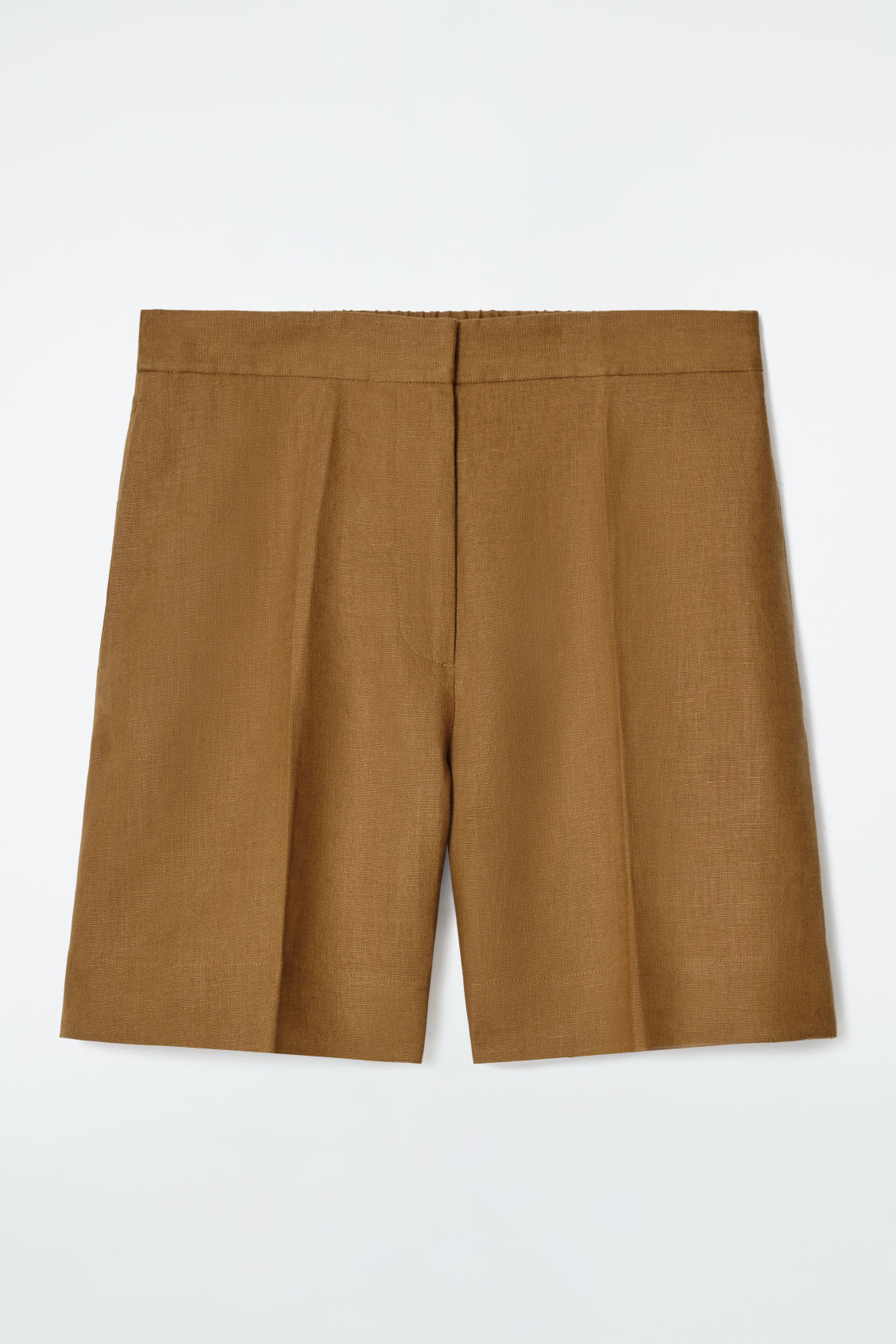 TAILORED ELASTICATED LINEN SHORTS | COS (US)