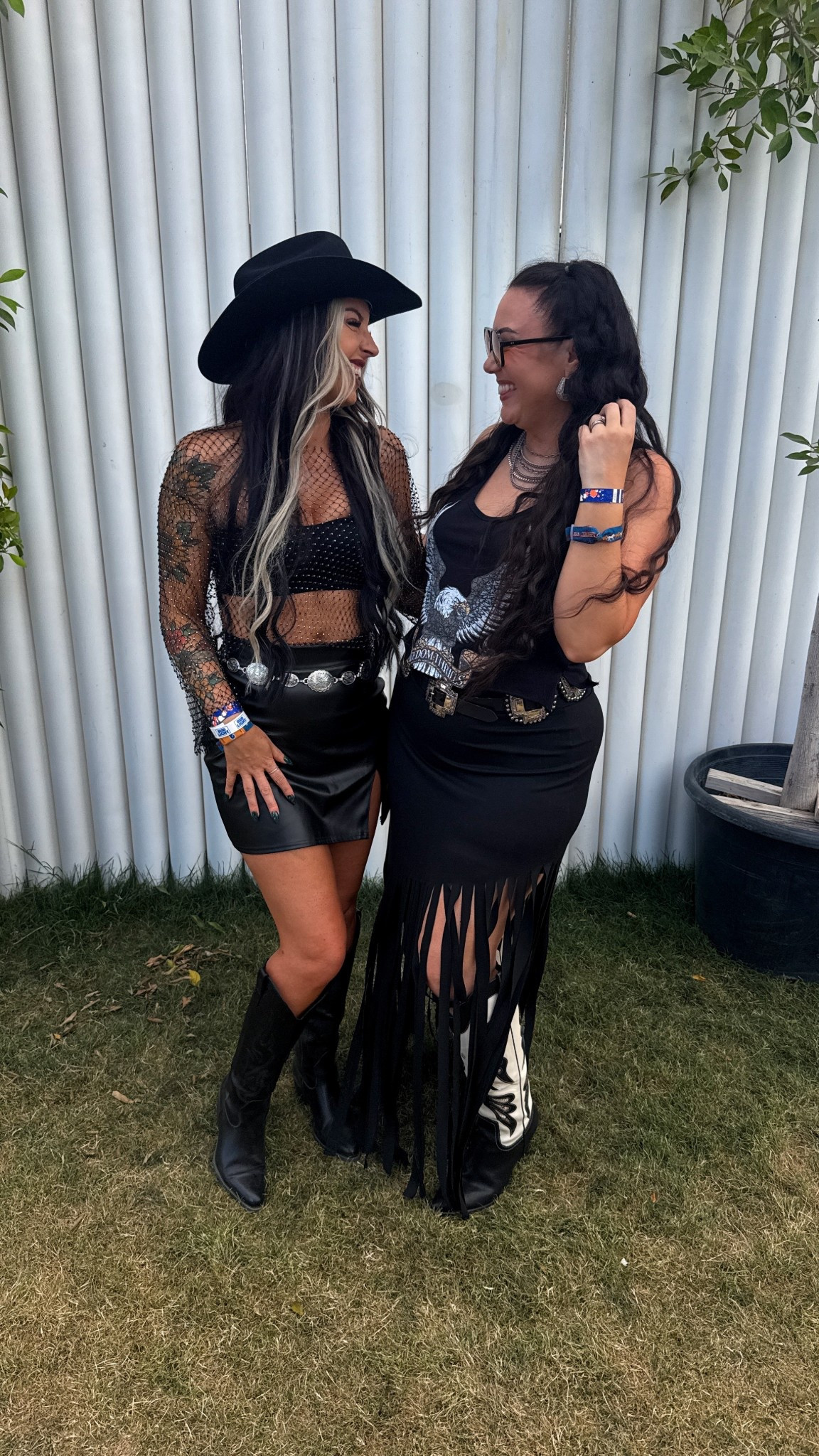 Brenna 
Tank L/XL pebby forevee
Skirt XXL (tik tok shop) 
Cooling shorts true to size 
Jewelry hillbetty 

Alyssa 
Custom hat linked on IG 
Tops true to size 
Skirt true to size 



#LTKootd #LTKMidsize #LTKFestival