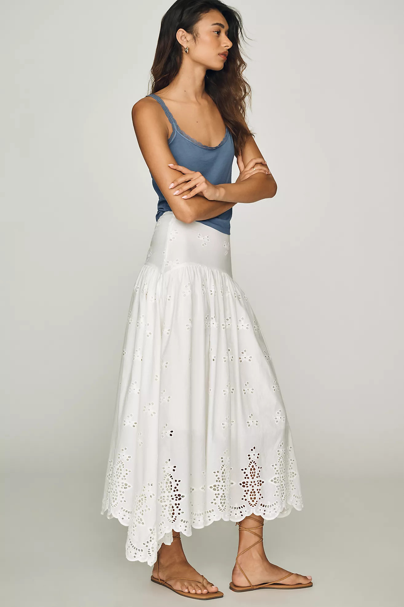 Bishop + Young Sorrento Cotton Maxi Skirt | Anthropologie (US)