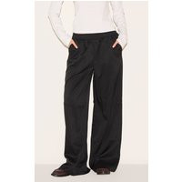 Black Woven Elasticated Waist Wide Leg Pants | PrettyLittleThing US