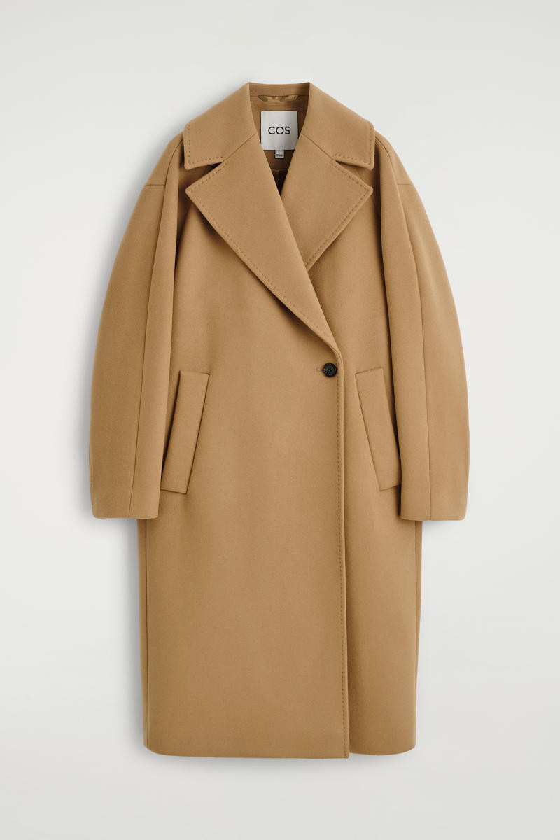 Oversized Double-Breasted Wool Long Coat | COS (US)