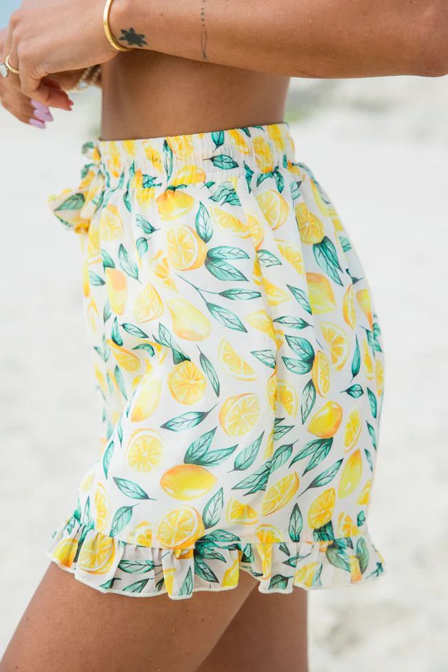 Every Summer In Summer Sunshine Pull On Chiffon Shorts | Pink Lily