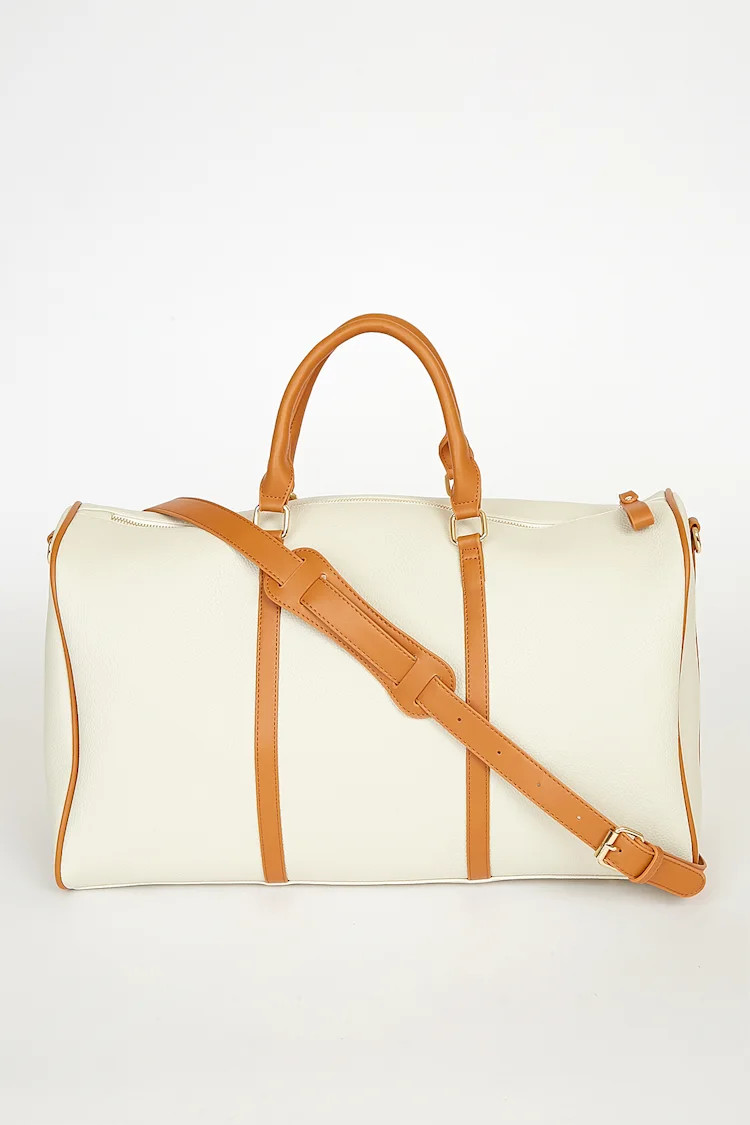 Stay the Night Beige and Tan Weekender Bag | Lulus (US)