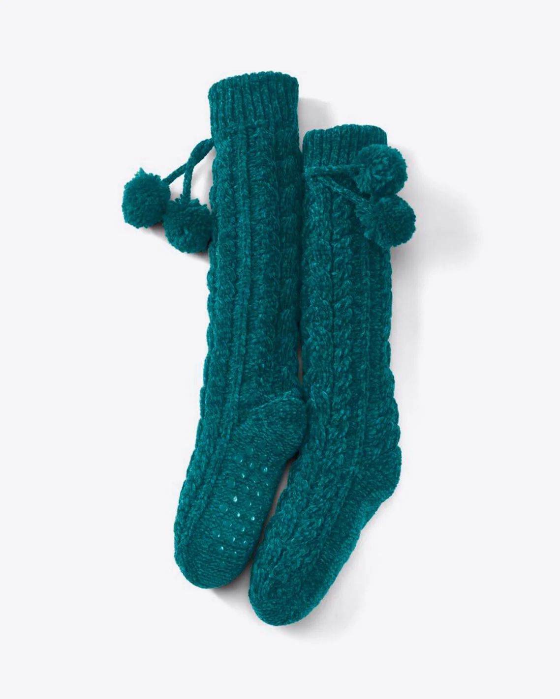 DJ x Lands' End Women's Cable Knit House Slipper Socks | Draper James (US)
