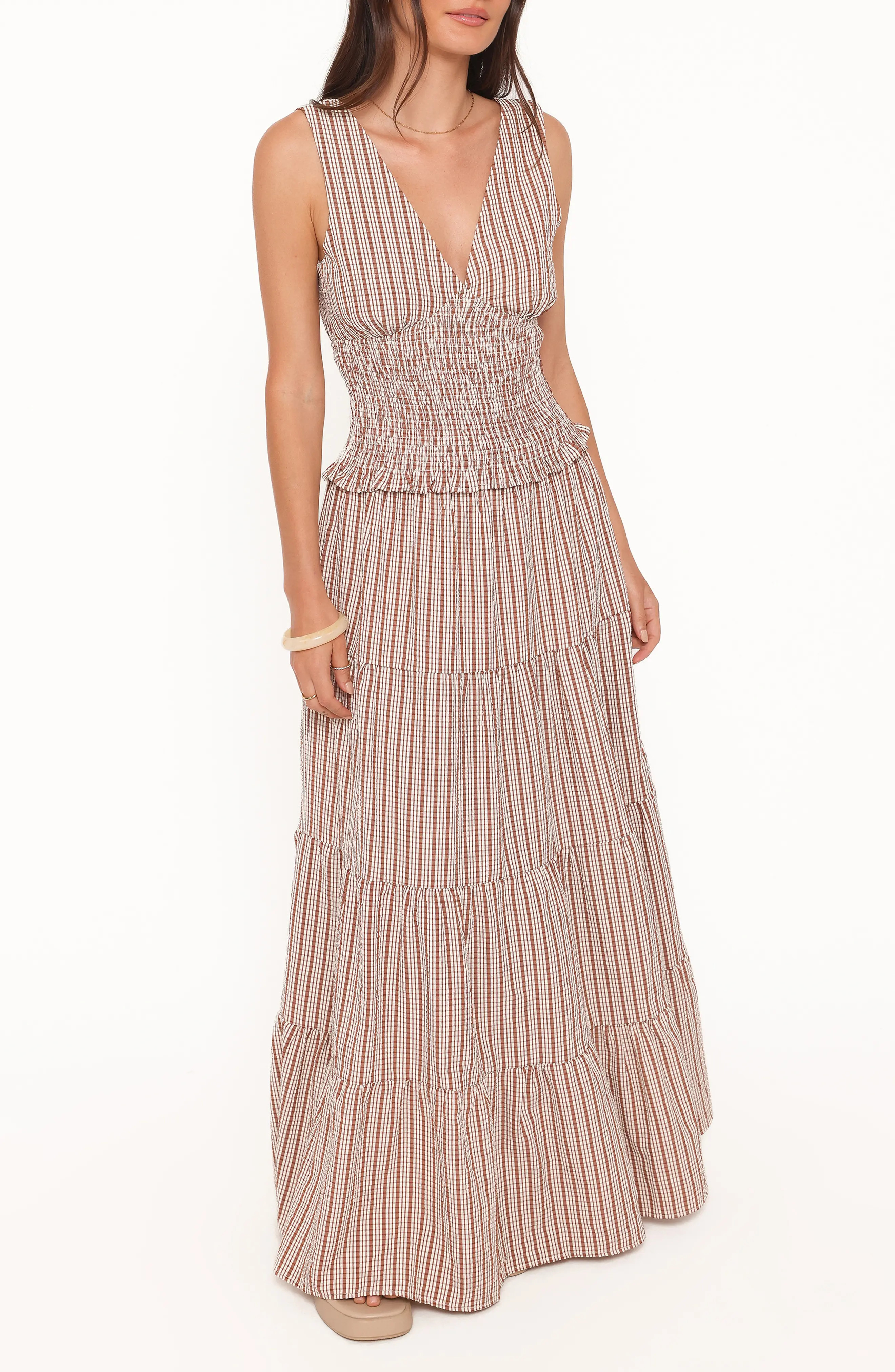 Eirlys Smocked Tank & Tiered Maxi Skirt Set (Women) | Nordstrom | Nordstrom