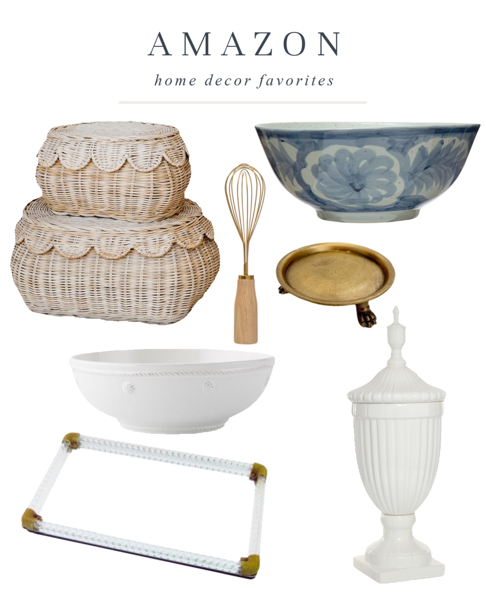 More Amazon home decor favorites.  Love the gold dish for a fall candle to add pretty layers and the Alice Lane tray is a favorite to display items in a bathroom or closet 🤎 
#amazon #home #candle #kitchen