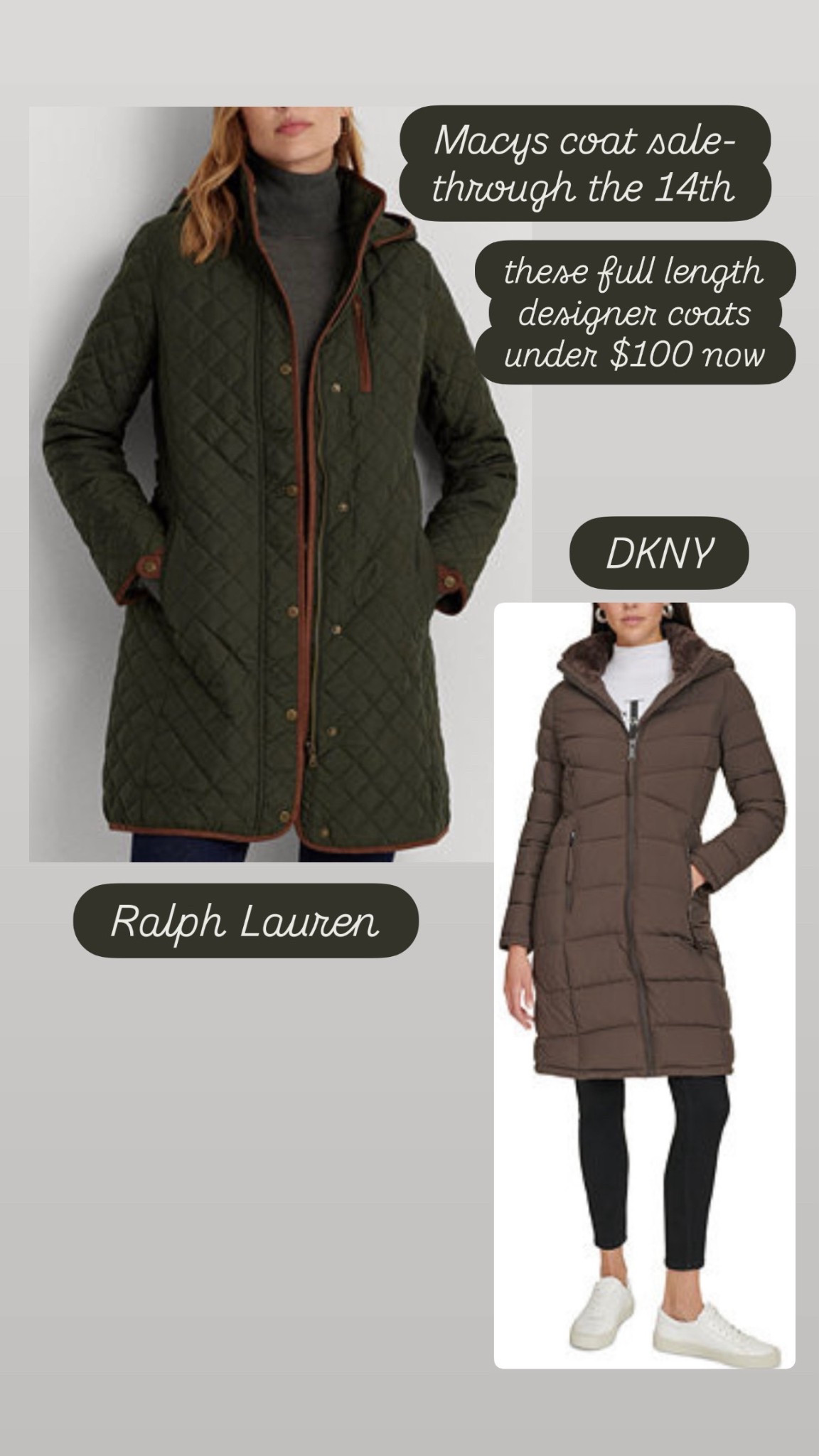 Macys big coat sale-huge percentage off all coats through the 14th. #coat #puffercoat #ralphlauren #macys 

#LTKSaleAlert #LTKFindsUnder100 #LTKSeasonal