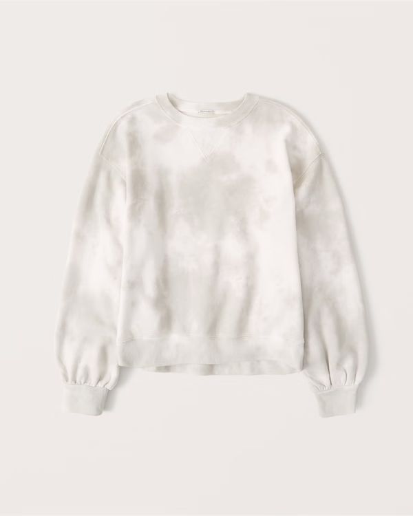 Wash Effect Crew Sweatshirt | Abercrombie & Fitch (US)