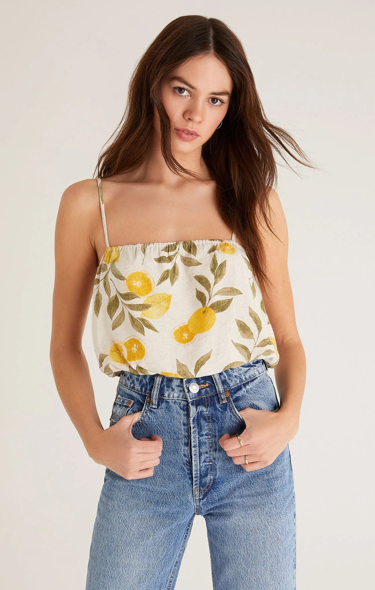 Paige Citrus Linen Tank Top | Z Supply