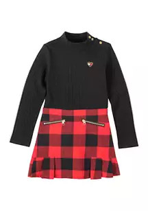 Toddler Girls Plaid Skirt Dress | Belk