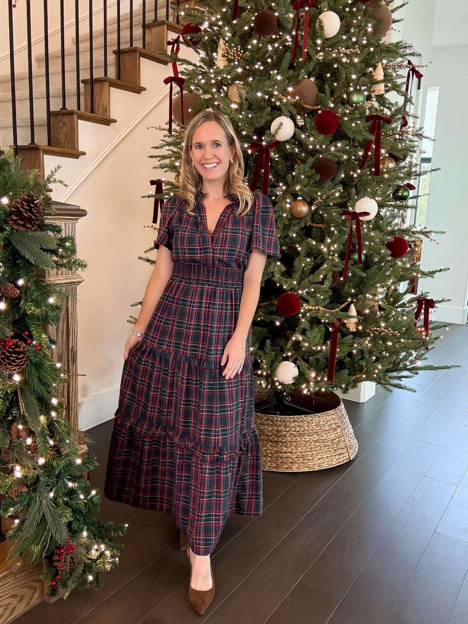 Tartan Dress for the holidays 
Christmas dress
Family photos outfit idea 

#LTKStyleTip #LTKSeasonal #LTKHome