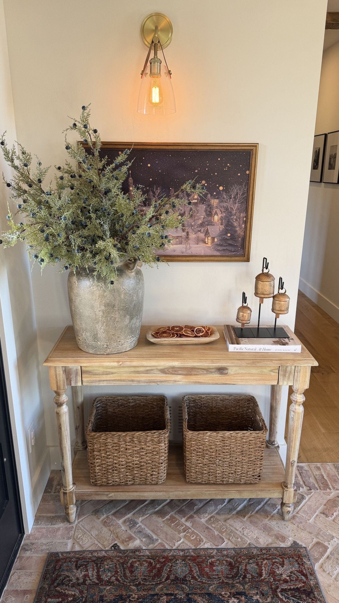 Foyer refresh for winter! Easy entryway decor ideas. 

Follow my shop @rushtonhome on the @shop.LTK app to shop this post and get my exclusive app-only content! Don’t forget to turn on post notifications using the 🔔 to get first dibs! Follow @rushtonhome on Instagram and Pinterest for more home decor inspiration and affordable home finds! Are you looking for anything home related? You’re in the right place! At Rushton Home, I do: home decor, living room, bedroom, affordable, walmart, target, amazon, wayfair, new arrivals, winter decor, spring decor, fall decor, fall finds, summer decor, home decor refresh, studio mcgee x target, hearth and hand, magnolia, holiday decor, seasonal decor, dining room decor, bedroom decor, living room decor, affordable home decor, furniture, weekend deals, sale, on sale, pottery barn, kirklands, west elm, bench, foyer table, faux florals, rugs, couches, sofa, sectional, dresser, nightstand, night stand, end tables, lamps, art, wall art, etsy, pillows, blanket, interior design, interior styling, bedding, side tables, bed frame, tray, side table, throw pillows, look for less, designer dupe, budget decor, bar stools, counter stools, vase, ceramic pottery, budget, budget friendly, coffee table, dining chairs, cane, rattan, wood, white wash, rustic amazon home, arch, brass hardware, gold hardware, vintage, antique, european inspired, french country, back in stock

#LTKHoliday #LTKSaleAlert #LTKHome