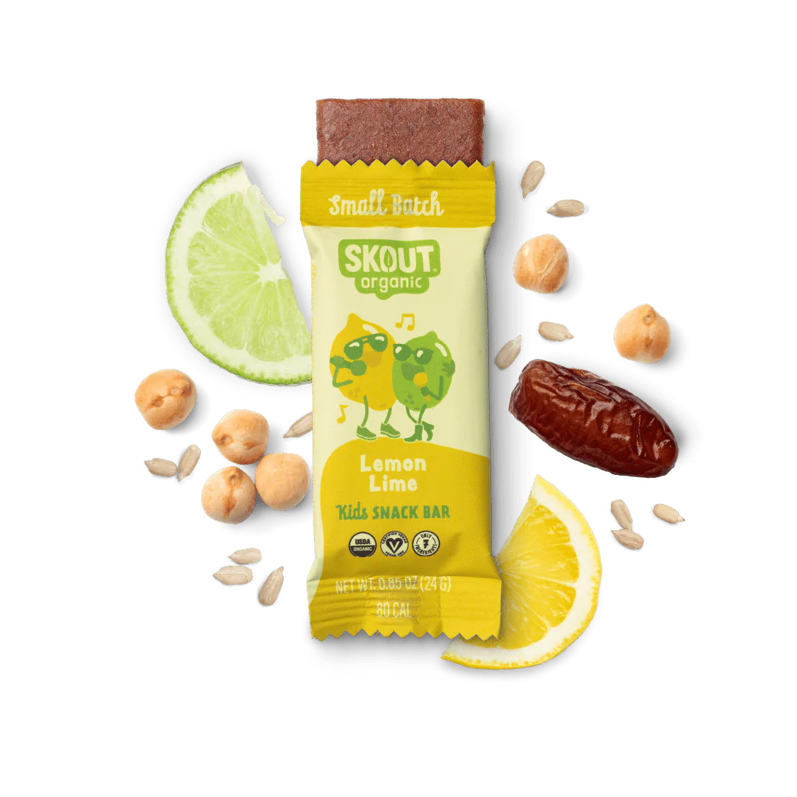 Skout Organic Kids Snack Bar | Lemon Lime | Skout Organic