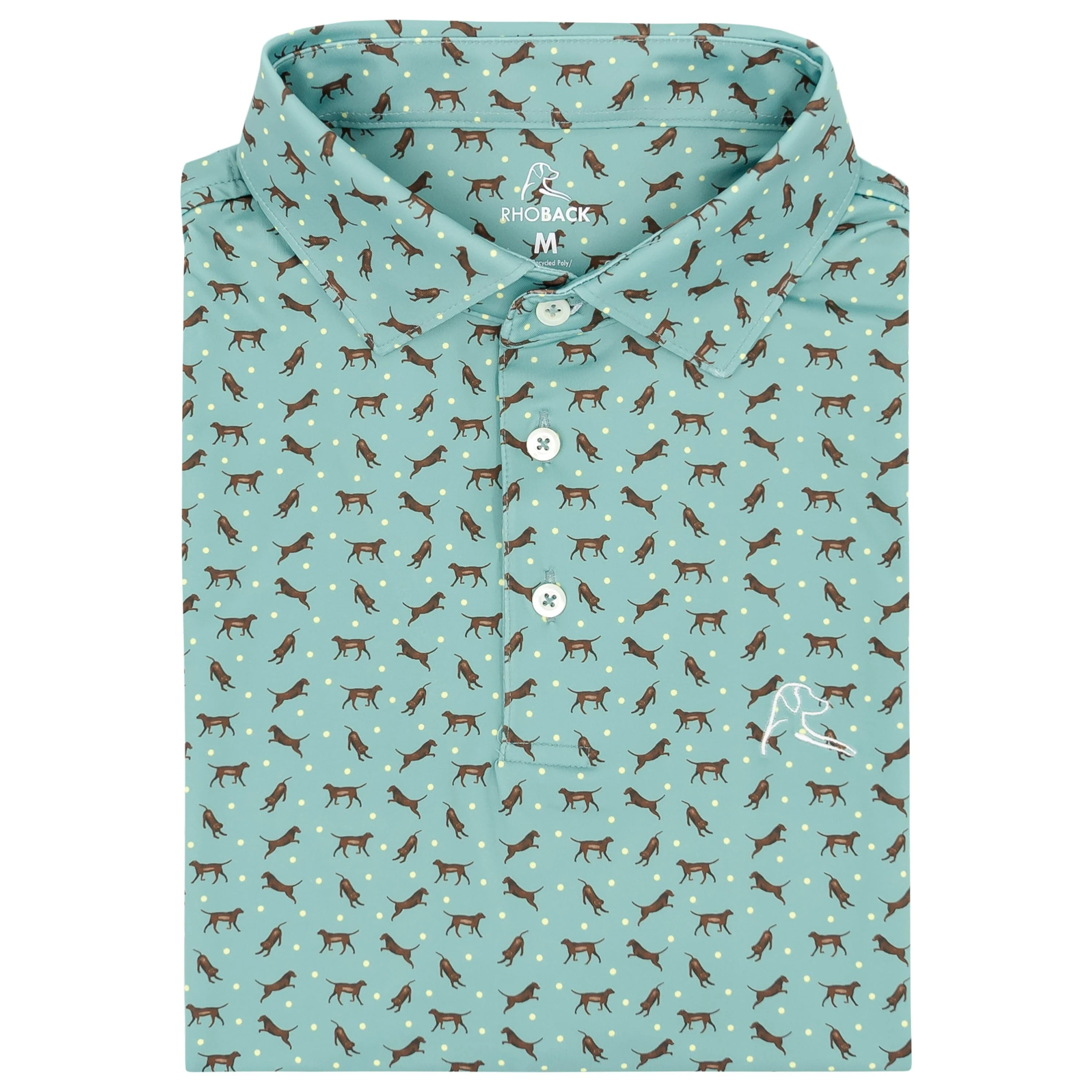 The Chocolate Lab Performance Polo - Sea Green | Rhoback | RHOBACK