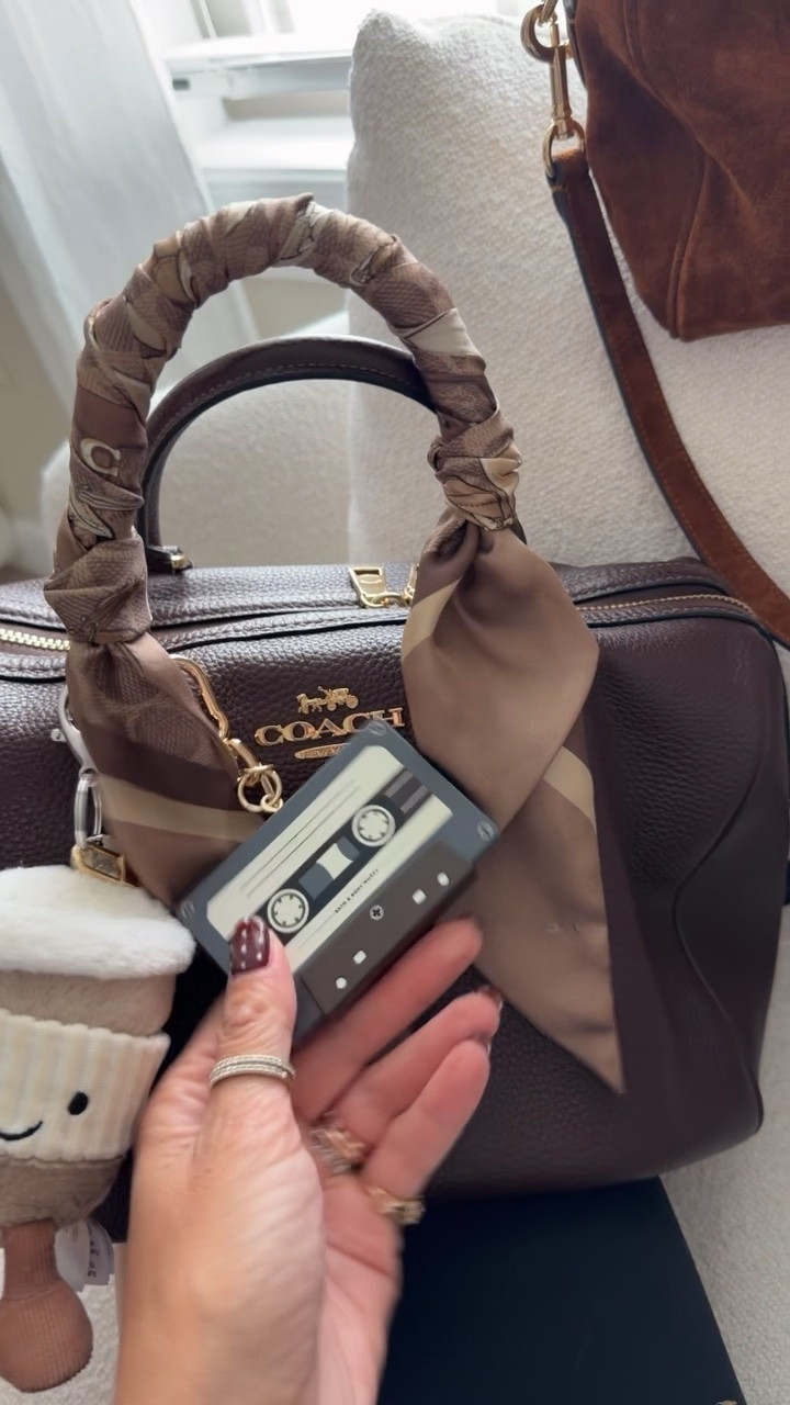 Bag charms on my Coach Rowan Bags!