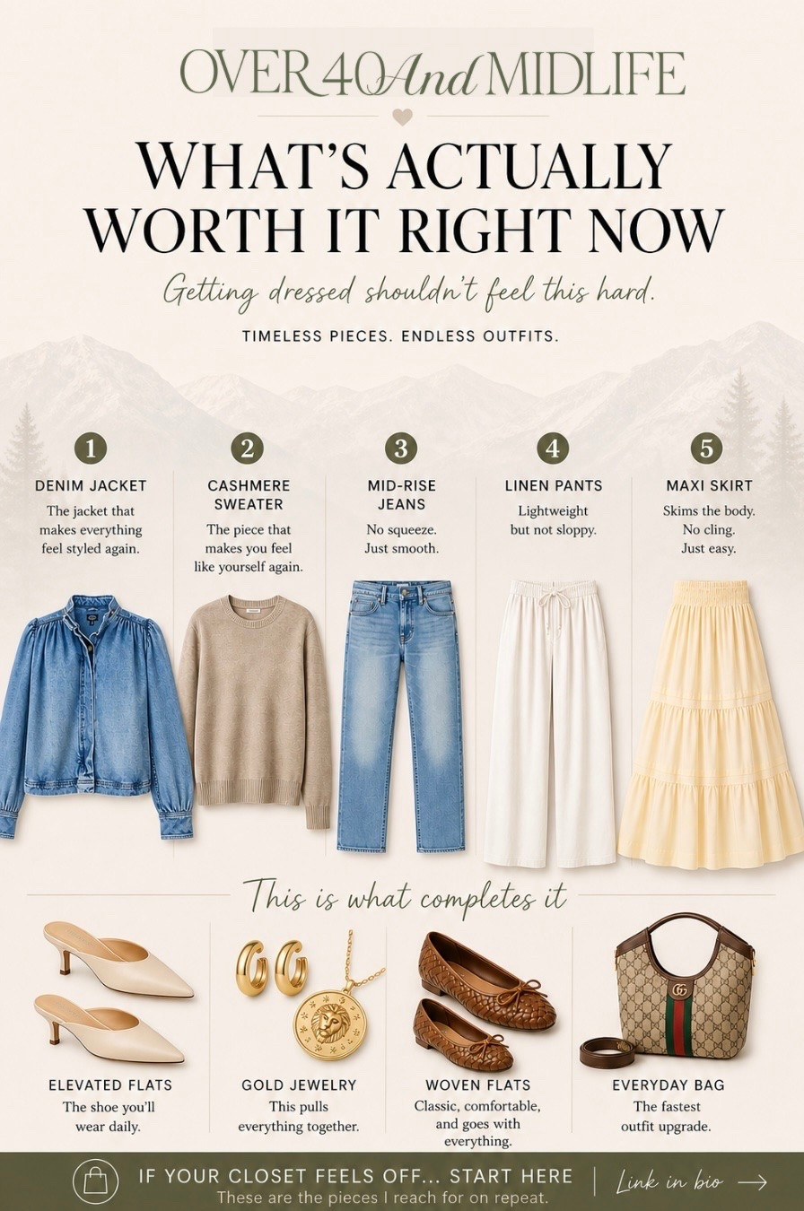 ✨Tap the bell, save and ❤️ for over 40 fashion, midlife style, midsize fashion and luxury looks for less. 

When we find what works… everything changes 🤍

👑"Helping you look good, feel good!" - Lindsey Denver

Spring looks, Midlife style for real women who want to feel confident again. Over 40 fashion and over 50 style that works with changing bodies, perimenopause shifts, and real life. Think midsize fashion, Gen X style and up, body confidence, and mom outfits that feel polished, comfortable, and elevated...because style over 45 and over 50 should feel effortless, not stressful.

#LTKMidsize #LTKOver40 #LTKPlusSize