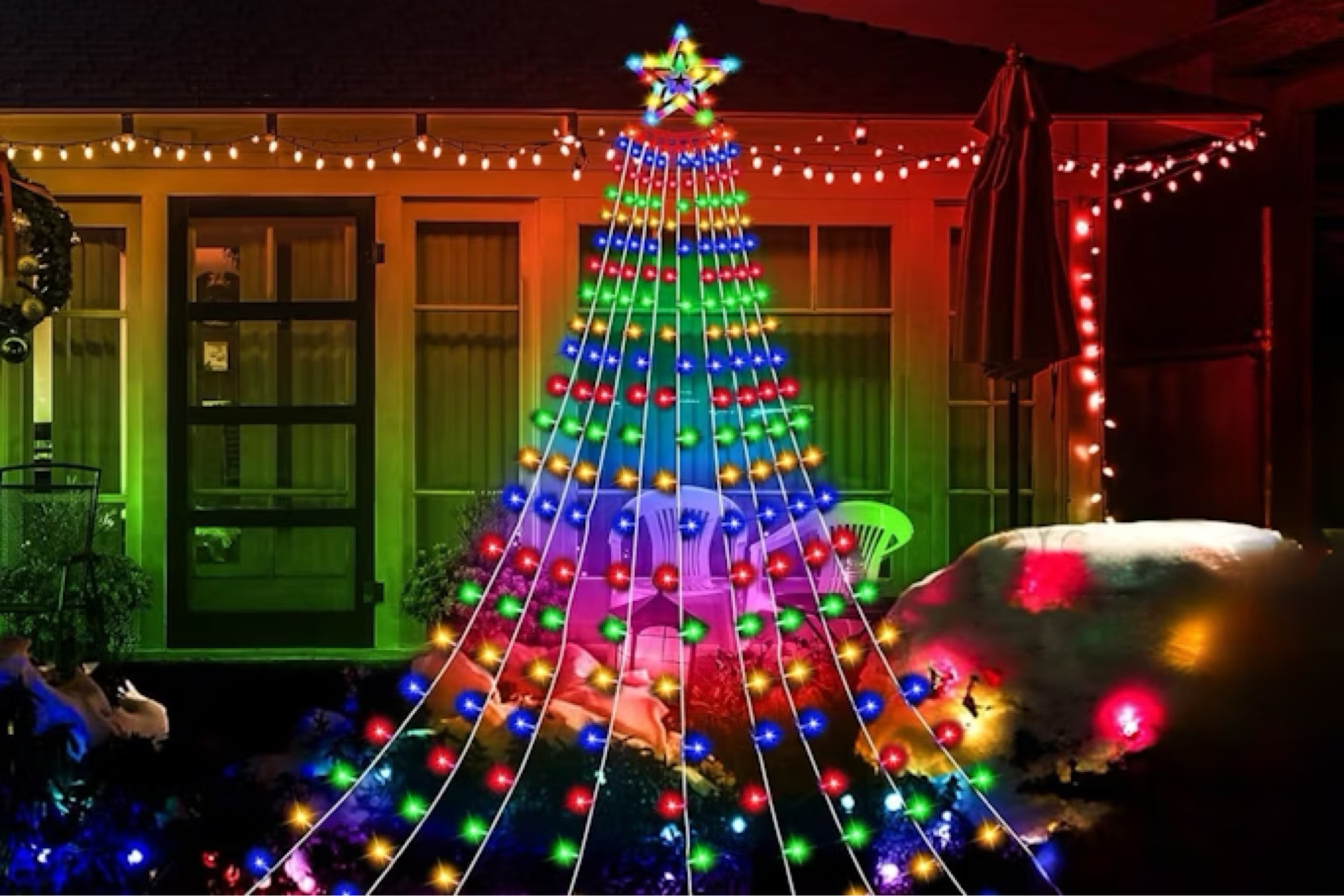 Outdoor Christmas Lights,  $16 on Amazon

#LTKGiftGuide #LTKHoliday #LTKSeasonal