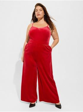 Velvet Wide Leg Jumpsuit | Torrid (US & Canada)