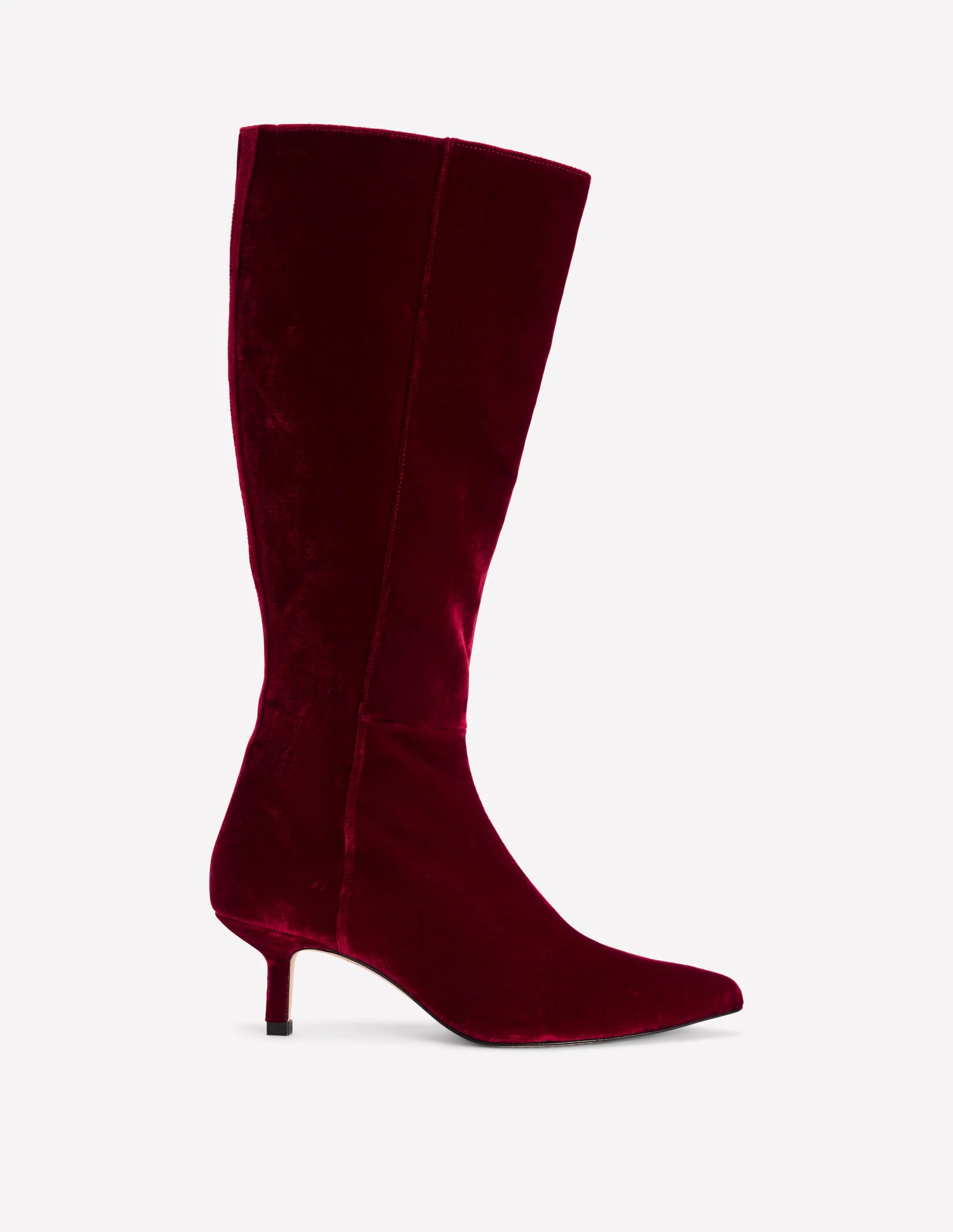 Kitten Heel Knee High Boots Ruby Red Boden | Boden (US)
