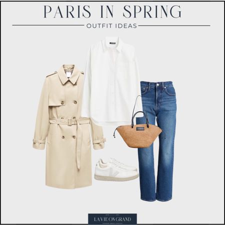 What to pack for Paris in Spring
Capsule Wardrobe 
Travel Outfits 
Trench Coat
Straight Leg Denim 
Sneakers 
Button Down 

#LTKstyletip #LTKtravel #LTKSeasonal