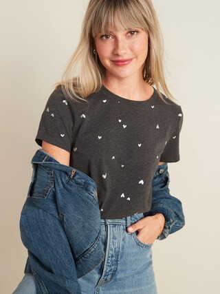 EveryWear Patterned Short-Sleeve Tee for Women | Old Navy (US)