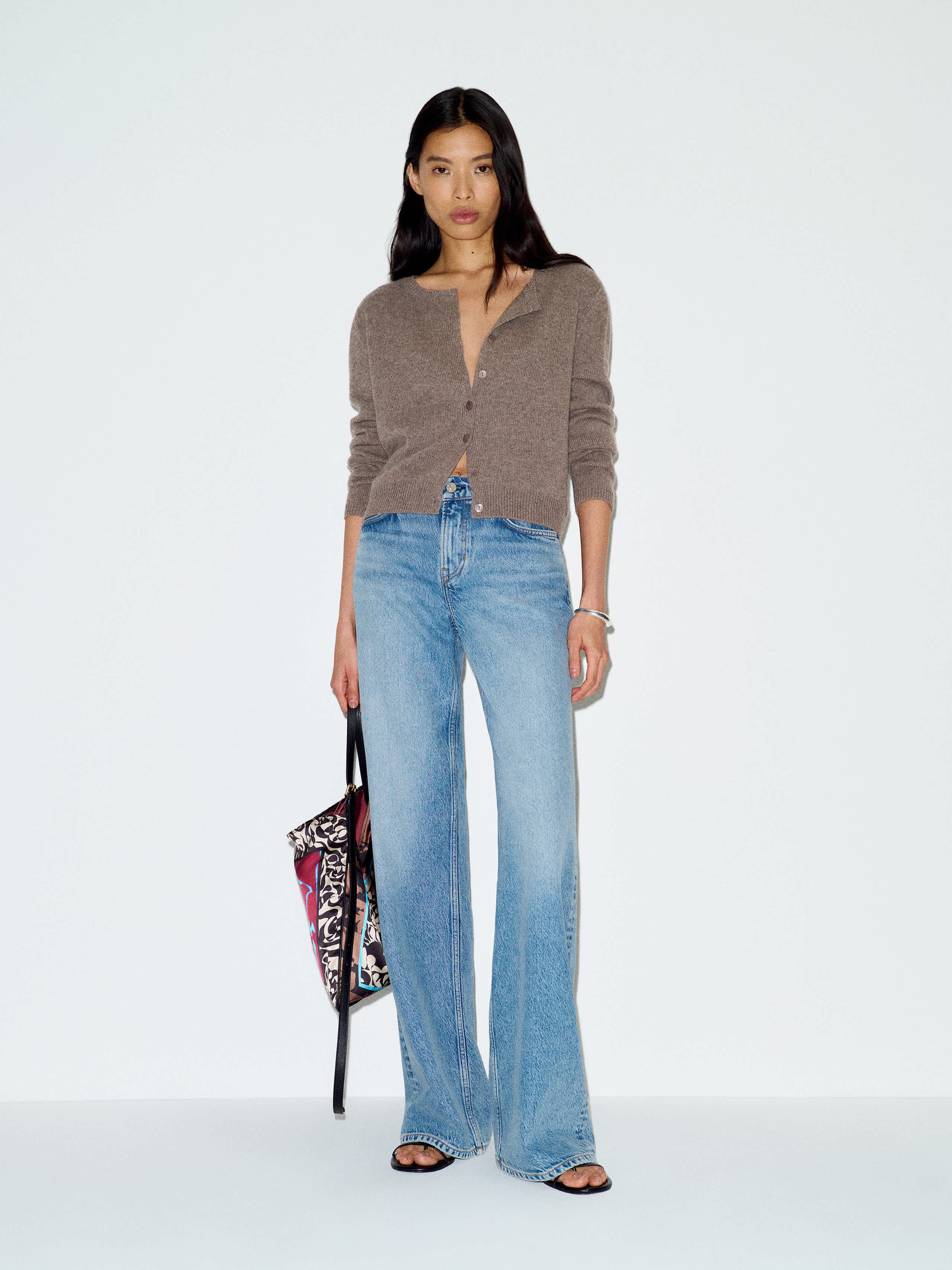 Clara Cashmere Crew Cardigan | Reformation (Global)