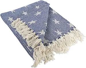 DII 4TH of July Patriotic Throw Blanket with Decorative Tassles, Use for Chair, Couch, Bed, Picni... | Amazon (US)