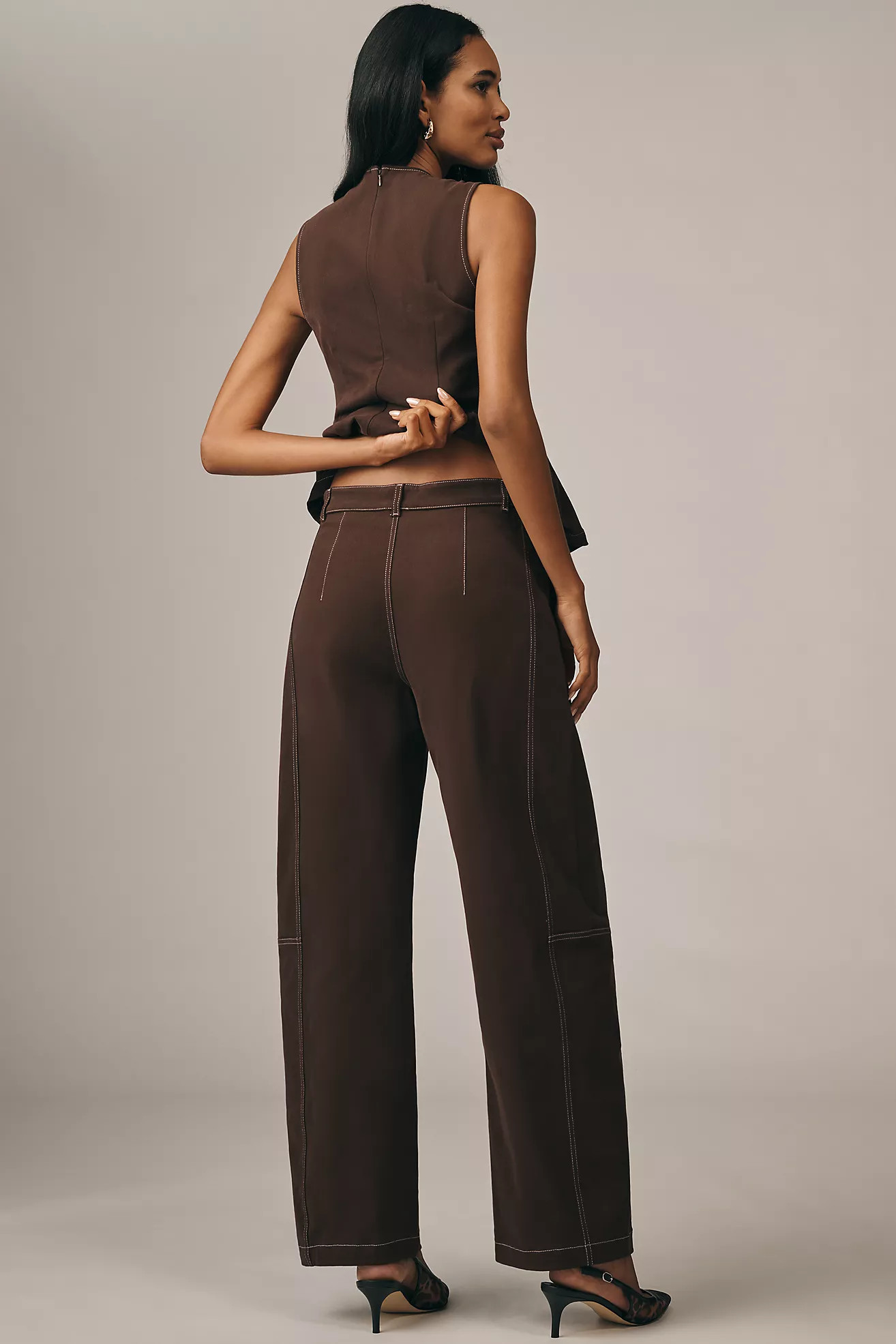 Maeve Curve Puddle Pants | Anthropologie (US)