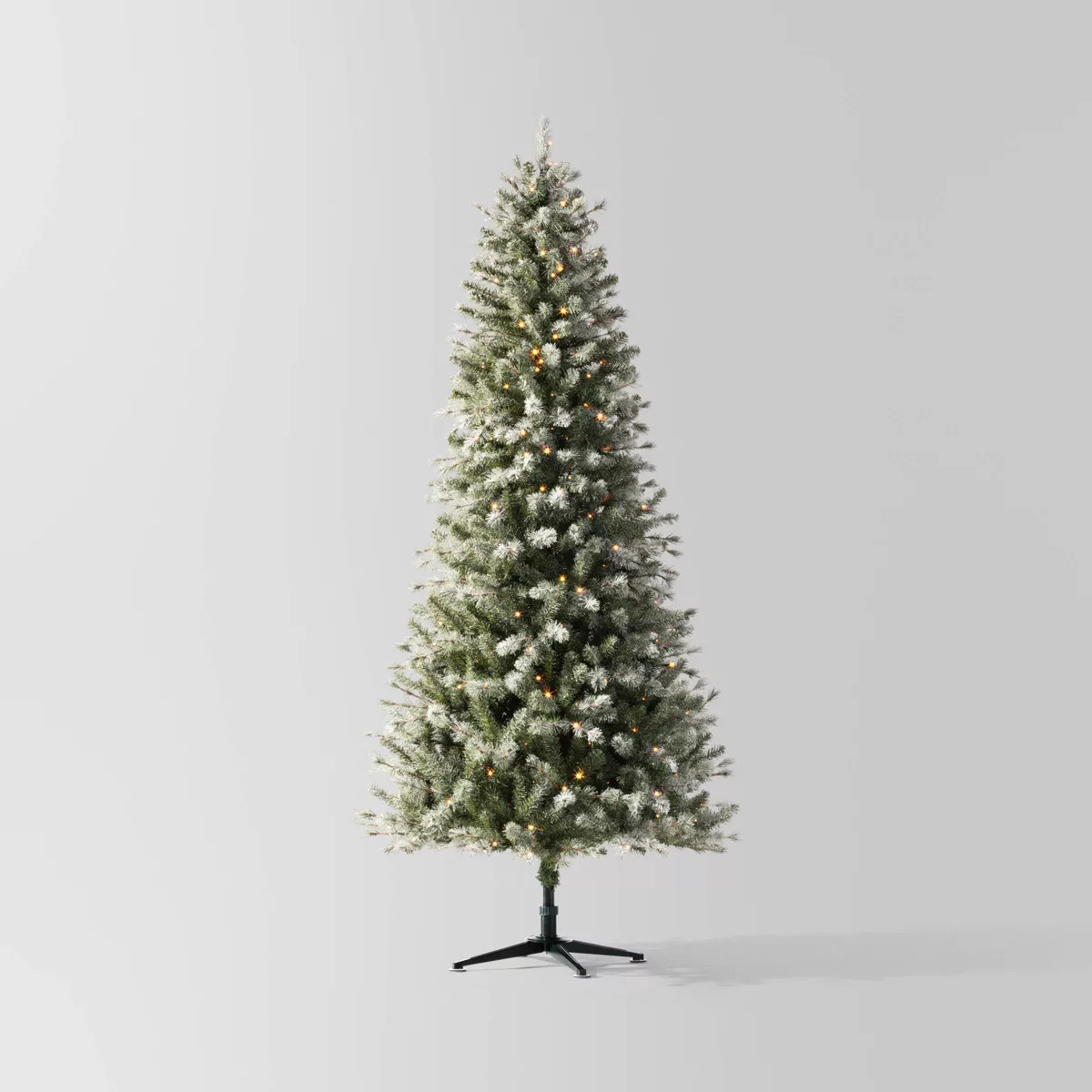 7.5' Pre-lit Lightly Flocked Douglas Fir Artificial Christmas Tree Warm White LED Lights - Wonder... | Target