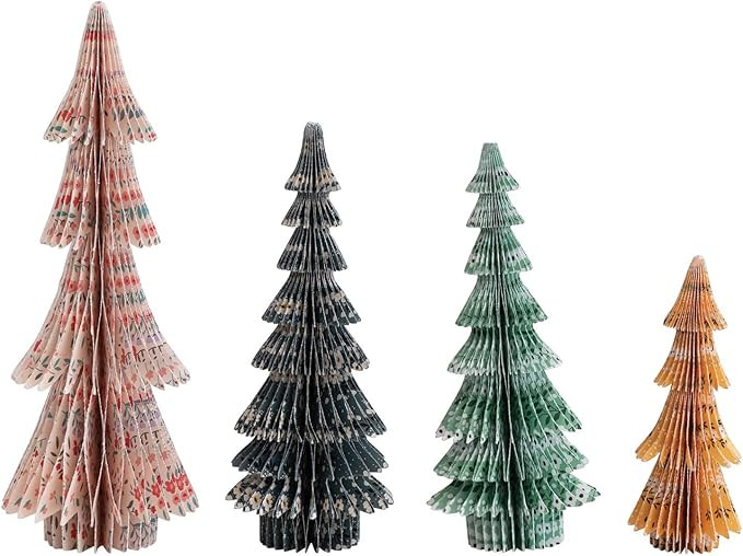 Creative Co-Op 3-1/4' Round x 9' H, 2-3/4' Round x 6-3/4'H, 2-3/4' Round x 6-1/2'H & 1-3/4' Round... | Amazon (US)