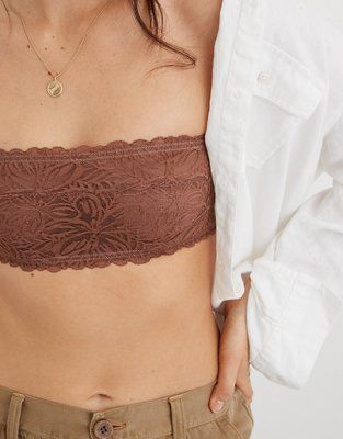 Aerie Real Power Firework Lace Unlined Bandeau Bra | American Eagle Outfitters (US & CA)