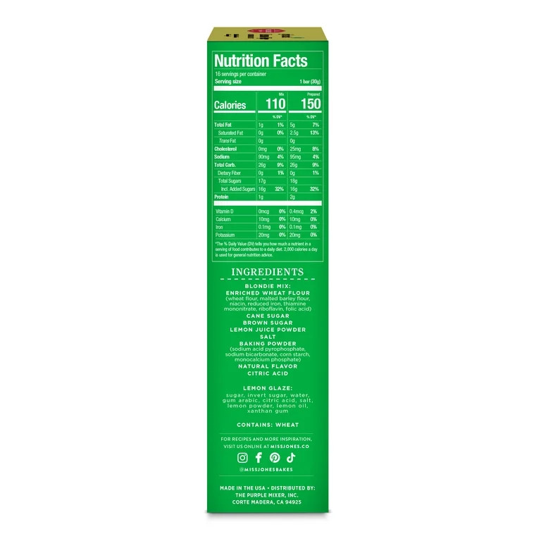 Miss Jones Baking Co. Girl Scouts Lemon-Ups Blondie Bar Baking Kit | Walmart (US)