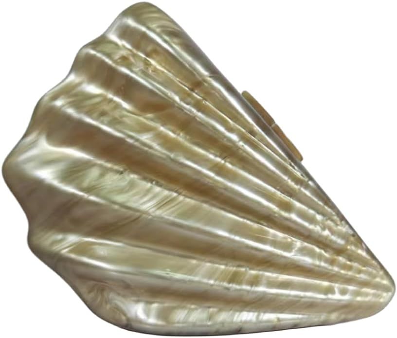 UMREN Seashell Chain Shoulder Bag for Women Acrylic Evening Clutch Bag Glitter Marble Purse Handb... | Amazon (US)