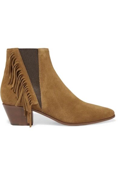 Fringed suede ankle boots | NET-A-PORTER (UK & EU)