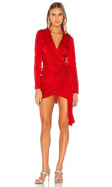 superdown Sophie Draped Mini Dress in Red from Revolve.com | Revolve Clothing (Global)