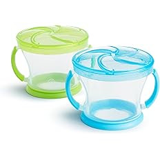 Munchkin® Snack Catcher®, 2 Pack, Blue/Green | Amazon (US)